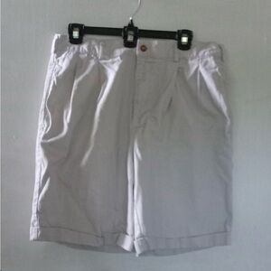 Abercrombie & Fitch White Flat-Front Men's Shorts